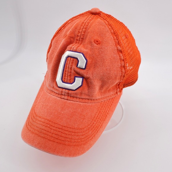 Legacy Other - Vintage Clemson Tigers Legacy Mesh Back Trucker Hat Orange Mens OSFM